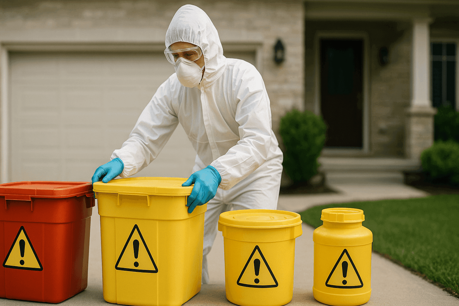 How to Safely Handle Hazardous Household Waste During a Cleanout